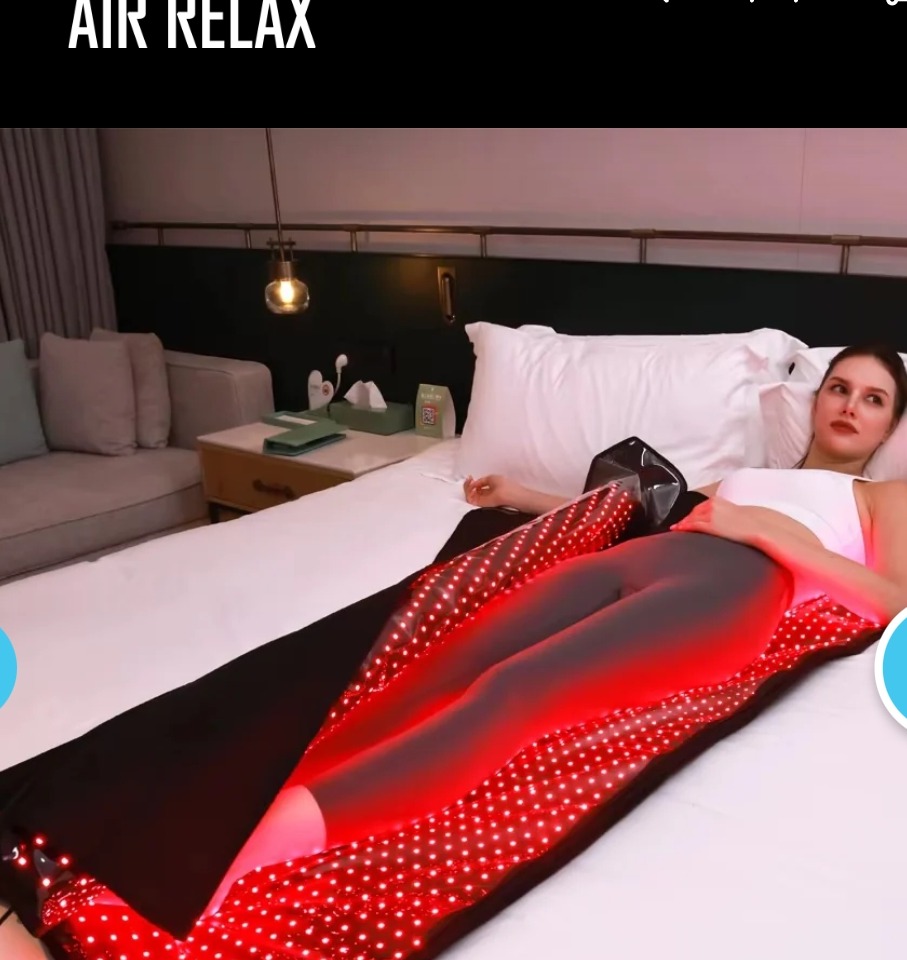 Red light therapy blanket at the studio in Almancil
